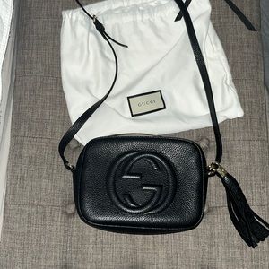 Gucci soho disco bag WITH BOX -black- great condition
